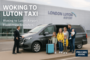 Woking to Luton taxi