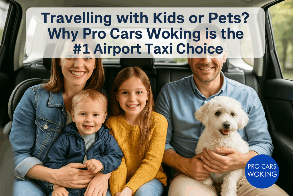 woking airport taxis for pets and families