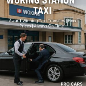 Cheap and reliable Woking station taxi
