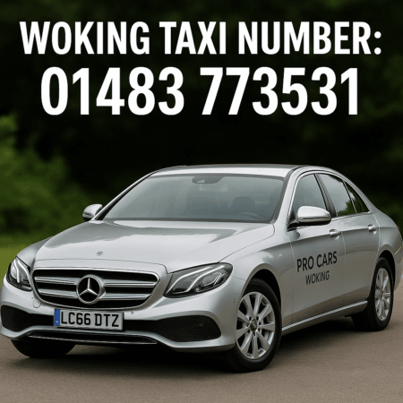 Woking taxi number