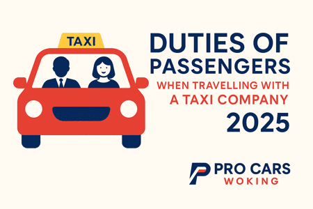 Duties of passengers when travelling with a taxi company