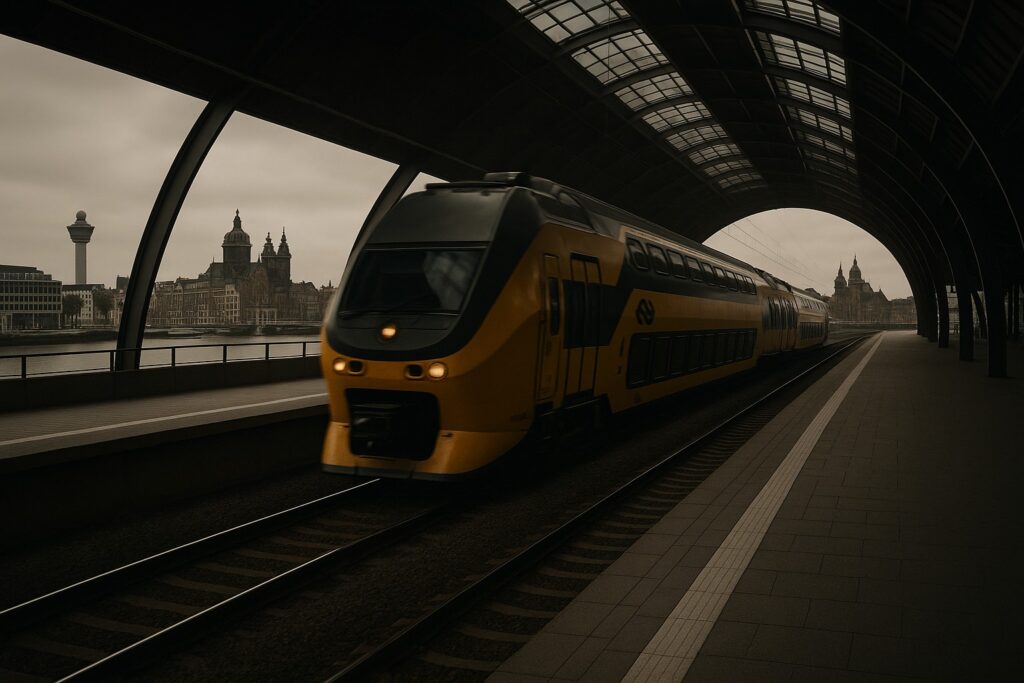 Train from Amsterdam Airport to City Center