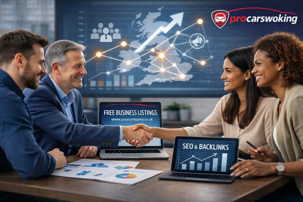 Free Business Backlink Exchange Across the UK 10 Free Business Backlink - Woking, Surrey, and all UK.