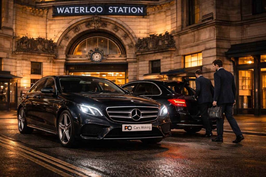 Waterloo Station to Woking taxi