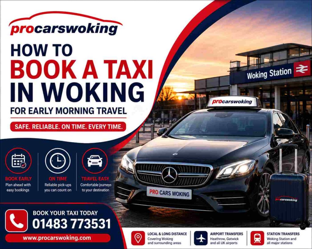How to Book a Taxi in Woking for Early Morning Travel 2 book a taxi in woking