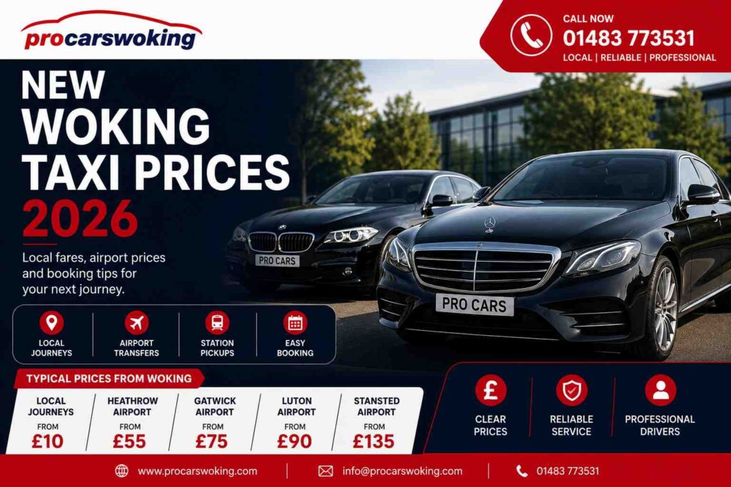 Woking taxi prices